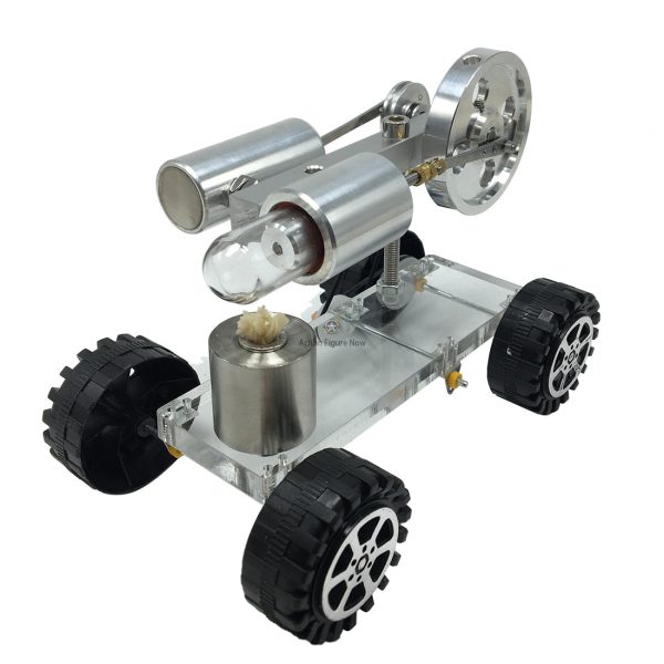 Stirling Engine Car Model with Motor - Physics Science Educational Experiment and Gift Toy