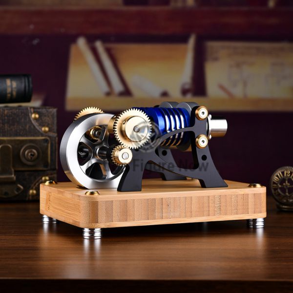 Double-Cylinder Double-Piston Hot Air Stirling Engine Model for Science Education