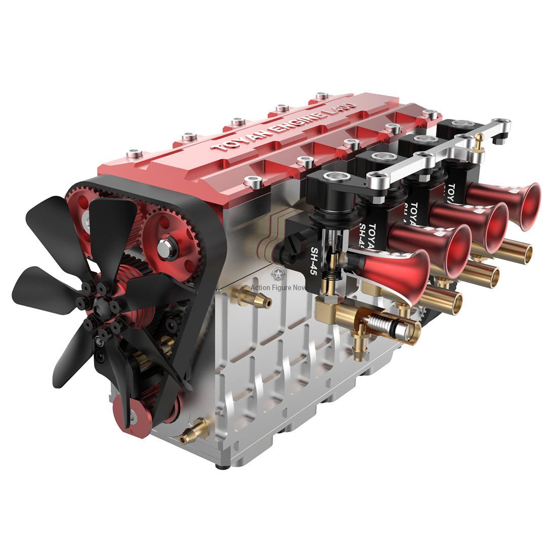 TOYAN FS-S100AC 4-Stroke RC Engine Model Building Kit with Starter Kit TOYAN FS-S100AC 4-Stroke RC Engine Model Building Kit with Starter Kit
