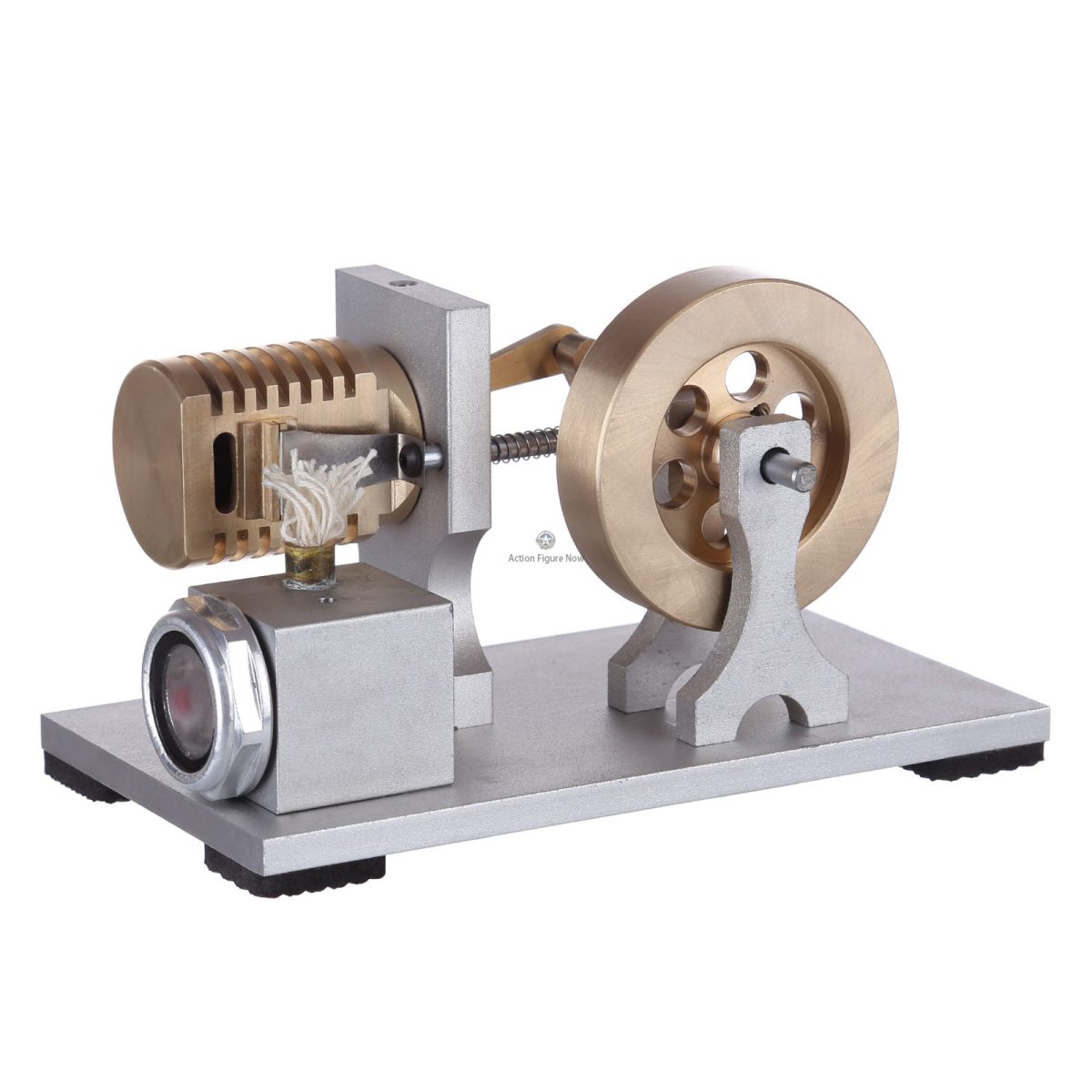 Single Cylinder Stirling Engine Model with Double Bearing Support