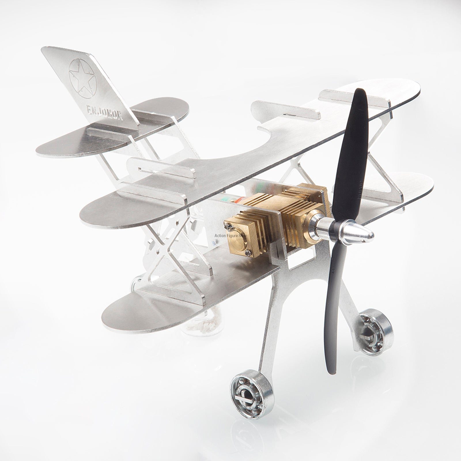 ENJOMOR Stirling Engine Airplane Model Assembly Kit for Education & Science ENJOMOR Stirling Engine Airplane Model Assembly Kit for Education & Science