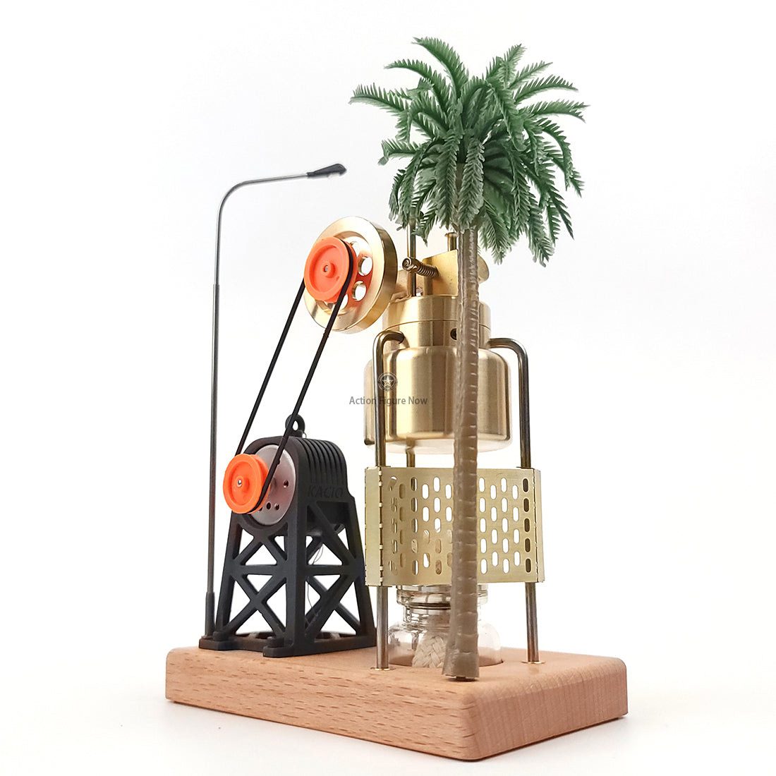 KACIO FD-6 3-Legged Miniature Oscillating Steam Engine Kit with Boiler & Steam Power Generation Parts KACIO FD-6 3-Legged Miniature Oscillating Steam Engine Kit with Boiler & Steam Power Generation Parts