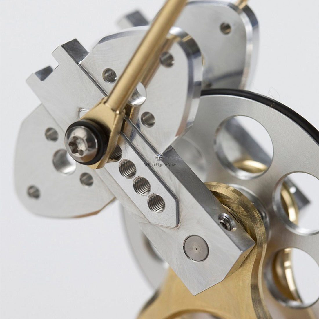 Stirling Engine DIY Assembly Kit (Linkage Device) - Runnable Oil Well Model (Metal) - Mechanical Crafts - Gift/Collection Stirling Engine DIY Assembly Kit (Linkage Device) - Runnable Oil Well Model (Metal) - Mechanical Crafts - Gift/Collection