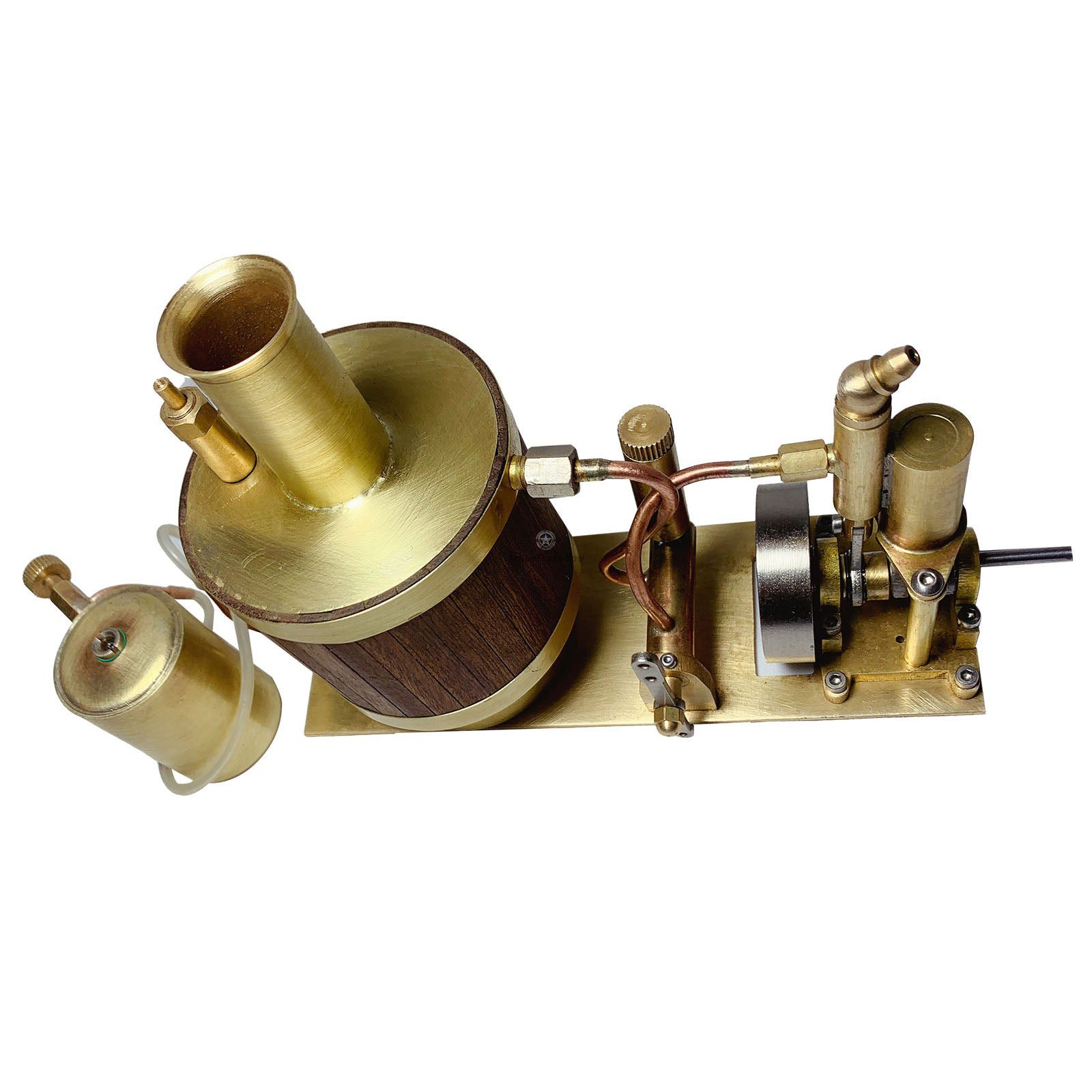 Mini Single Cylinder Steam Engine Kit with Boiler for Model Ships Under 50cm Mini Single Cylinder Steam Engine Kit with Boiler for Model Ships Under 50cm