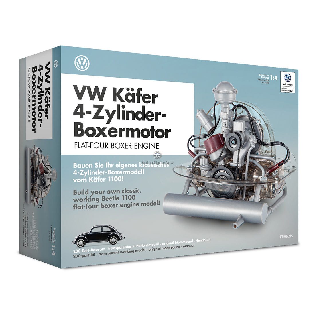 Revell VW Flat-Four Engine Model Kit - Build Your Own Functional 4-Cylinder Volkswagem Engine - Beetle DIY Assembly Kit Revell VW Flat-Four Engine Model Kit - Build Your Own Functional 4-Cylinder Volkswagem Engine - Beetle DIY Assembly Kit