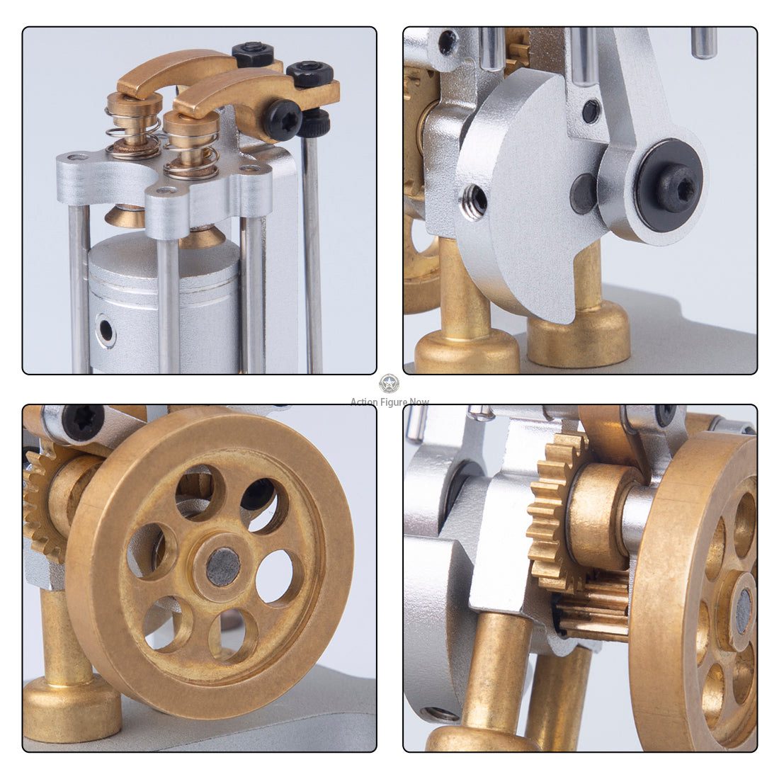 Mini Metal DIY Single-Cylinder 4-Stroke DOHC Pushrod Internal Combustion Engine Model Toy for Education and Science Experiments Mini Metal DIY Single-Cylinder 4-Stroke DOHC Pushrod Internal Combustion Engine Model Toy for Education and Science Experiments