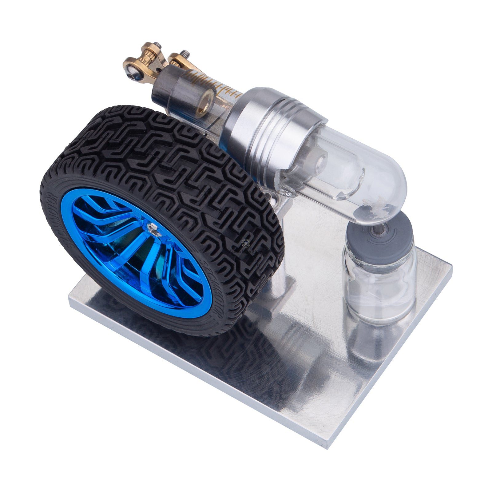 Mini Alpha Stirling Engine with Rocker Arm and Connecting Rod - Science Education & Collectible Gift Mini Alpha Stirling Engine with Rocker Arm and Connecting Rod - Science Education & Collectible Gift