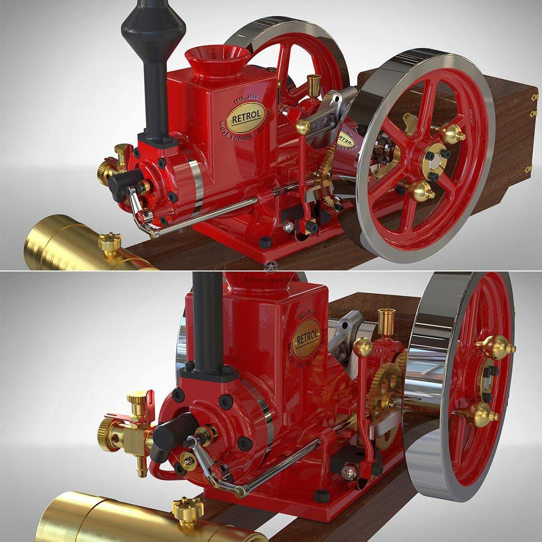 RETROL HM-01 One-Key Start Hit-and-Miss Engine with Starter Kit, Stand, and Accessories RETROL HM-01 One-Key Start Hit-and-Miss Engine with Starter Kit, Stand, and Accessories