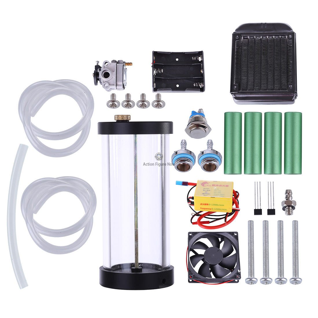 32cc Inline-4 Water-Cooled Petrol Engine for 1:5 Scale RC Car, Boat, and Airplane 32cc Inline-4 Water-Cooled Petrol Engine for 1:5 Scale RC Car, Boat, and Airplane