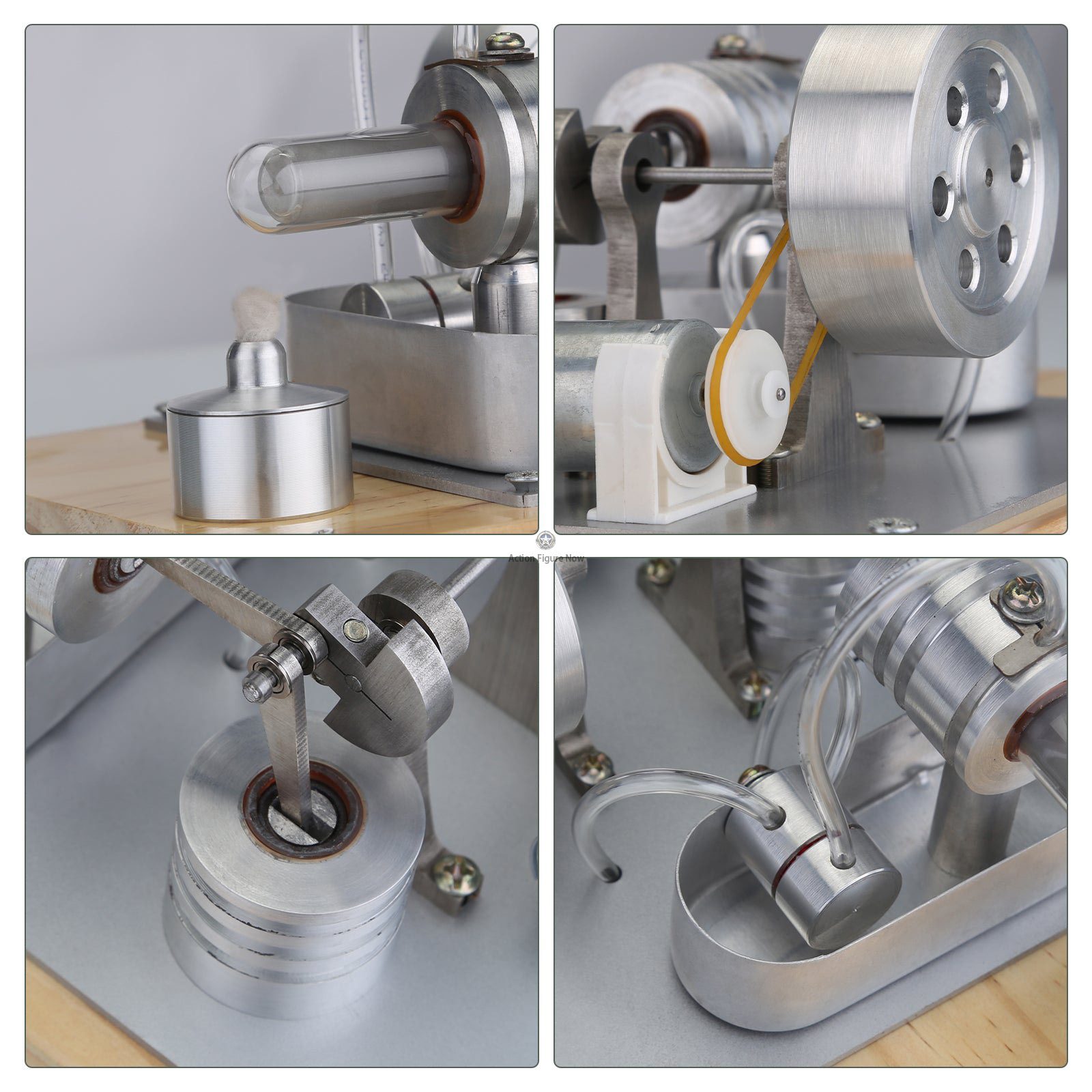 Stirling Engine Model - Power Generating Water Pump Water-Cooled Split Rectangular Educational Toy Stirling Engine Model - Power Generating Water Pump Water-Cooled Split Rectangular Educational Toy