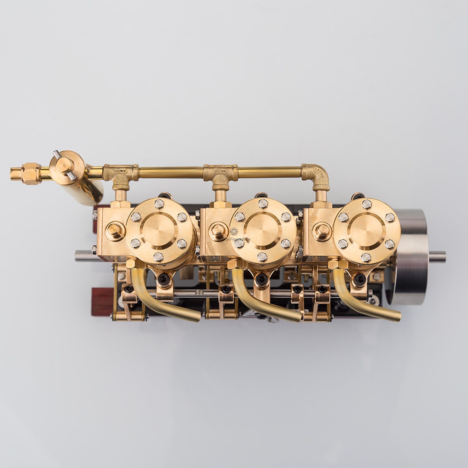 KACIO LS3-13S Three-Cylinder Steam Engine Model with Oil Cup and Forward/Reverse Rotation Capability KACIO LS3-13S Three-Cylinder Steam Engine Model with Oil Cup and Forward/Reverse Rotation Capability