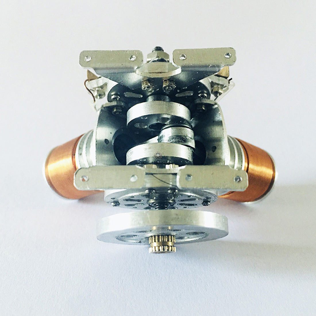 Metal Mini V Type Double-Cylinder V2 Electromagnetic Engine Model Kit Metal Mini V Type Double-Cylinder V2 Electromagnetic Engine Model Kit