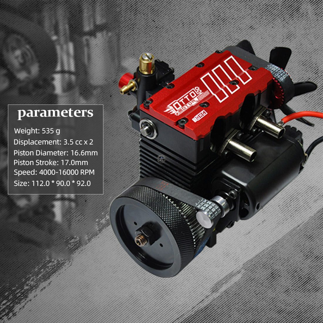 Otto Toyan FS-L200AC Engine - Single Overhead Camshaft (SOHC) 4-Stroke, Nitro-Fueled Model Engine Kit Otto Toyan FS-L200AC Engine - Single Overhead Camshaft (SOHC) 4-Stroke, Nitro-Fueled Model Engine Kit