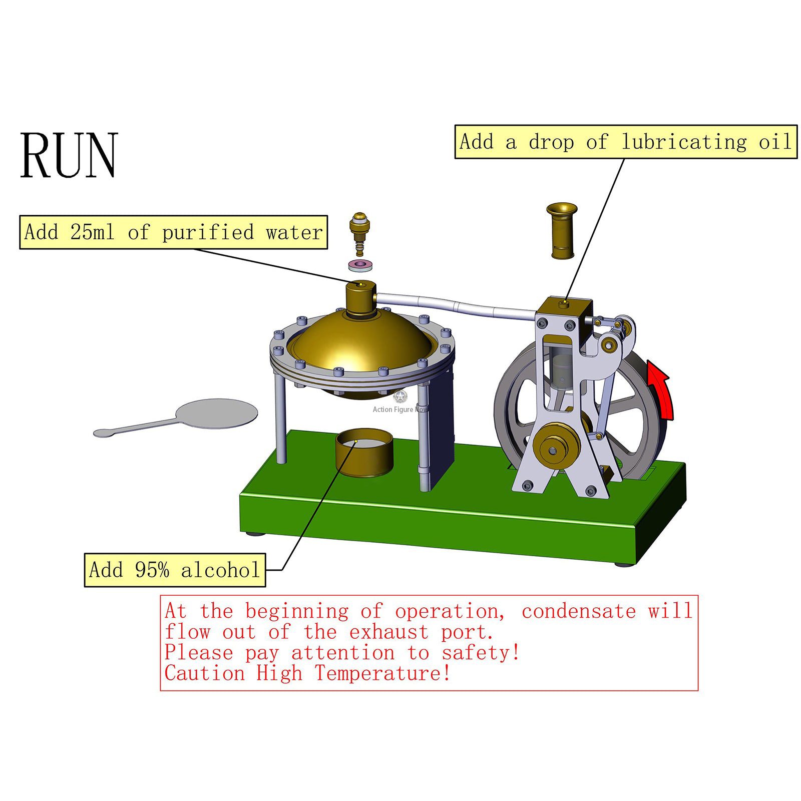 ENJOMOR DIY Hero's Steam Engine Boiler Kit ENJOMOR DIY Hero's Steam Engine Boiler Kit