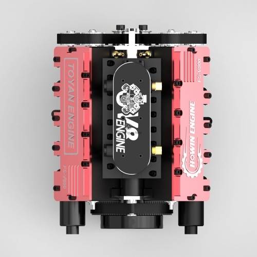 Howin TOYAN V8 Engine FS-V800 28cc Engine Kit with Base, Ignition System and Power Starter