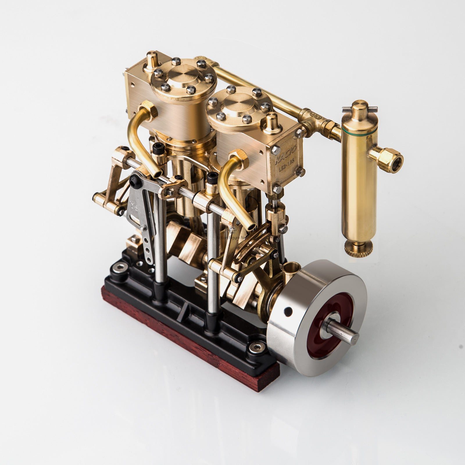 KACIO LS3-13S Vertical Steam Engine 2-Cylinder RC Reciprocating Steam Engine with Oil Cup Support Forward & Reverse Rotation Steam Model Boat KACIO LS3-13S Vertical Steam Engine 2-Cylinder RC Reciprocating Steam Engine with Oil Cup Support Forward & Reverse Rotation Steam Model Boat