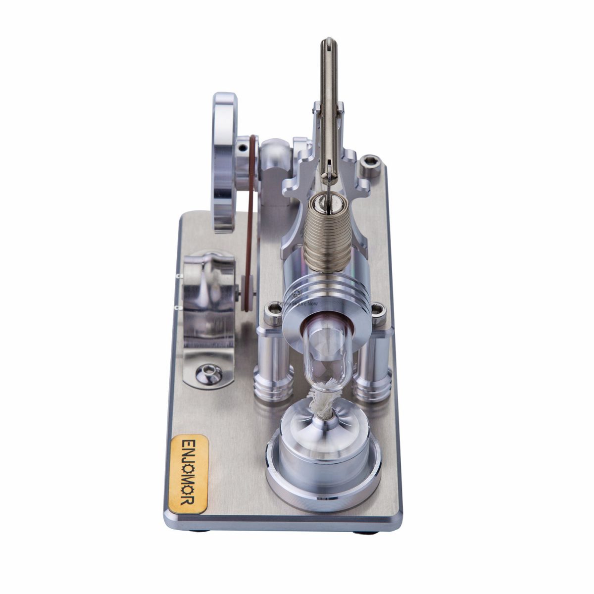 Stirling Engine Model Kit with LED Illumination and Metal Piston
