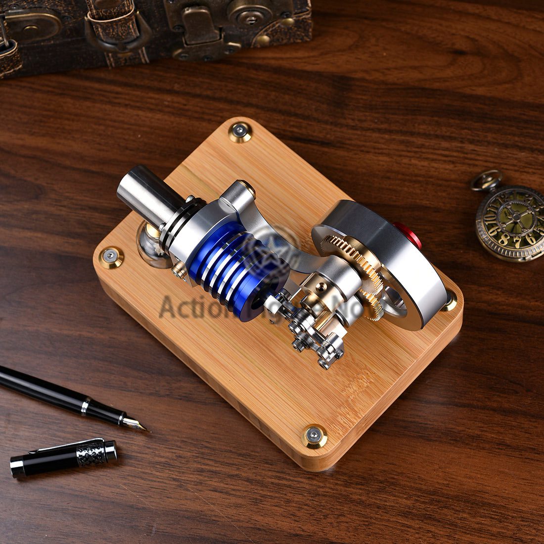 ENJOMOR Rhombic Drive Stirling Engine Model Toy for Science, Education, and Machinery Enthusiasts ENJOMOR Rhombic Drive Stirling Engine Model Toy for Science, Education, and Machinery Enthusiasts