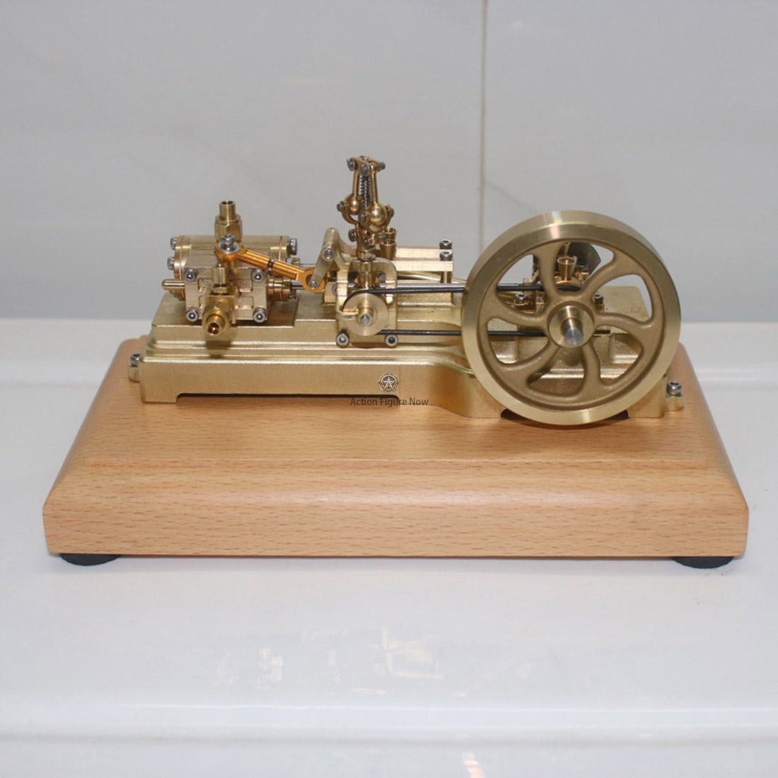 1.7CC Miniature Retro Horizontal Single Cylinder Reciprocating Double Acting Steam Engine with Speed Reducer 1.7CC Miniature Retro Horizontal Single Cylinder Reciprocating Double Acting Steam Engine with Speed Reducer