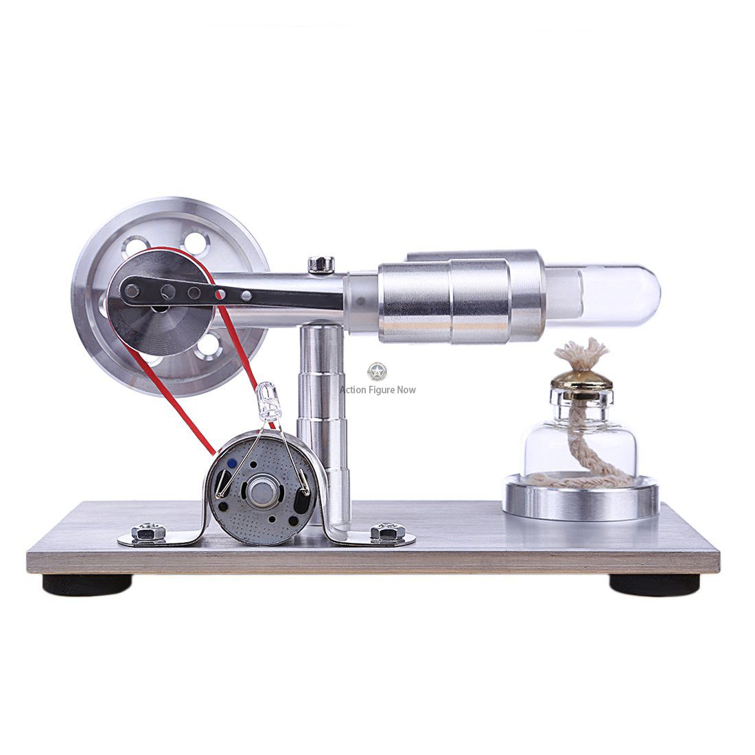 Stirling Engine Generator with LED Illumination and Educational Model - Enginediy