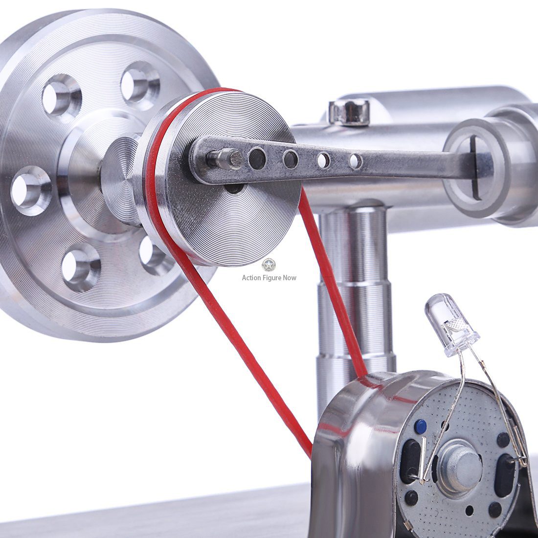 Stirling Engine Generator with LED Illumination and Educational Model - Enginediy Stirling Engine Generator with LED Illumination and Educational Model - Enginediy