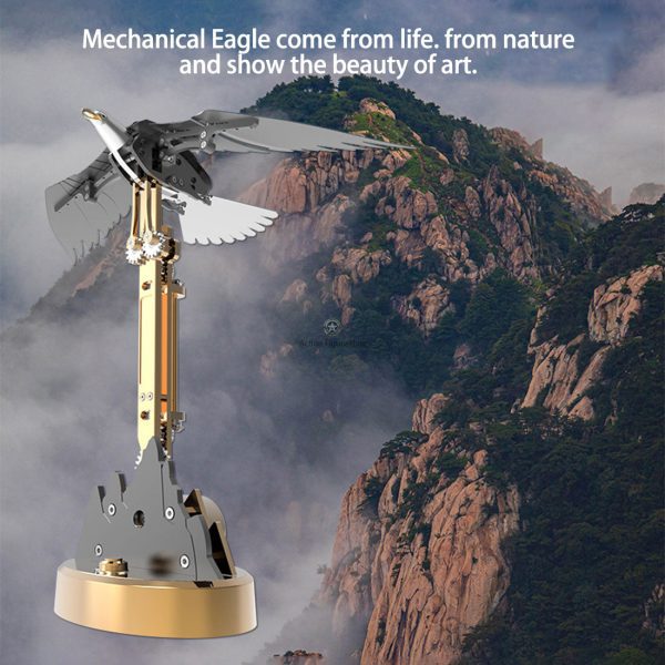 Haliaeetus Leucocephalus Eagle Model Kit with Flying and Flapping Wings - TEACHing American Bald Eagle Precision Scale Model