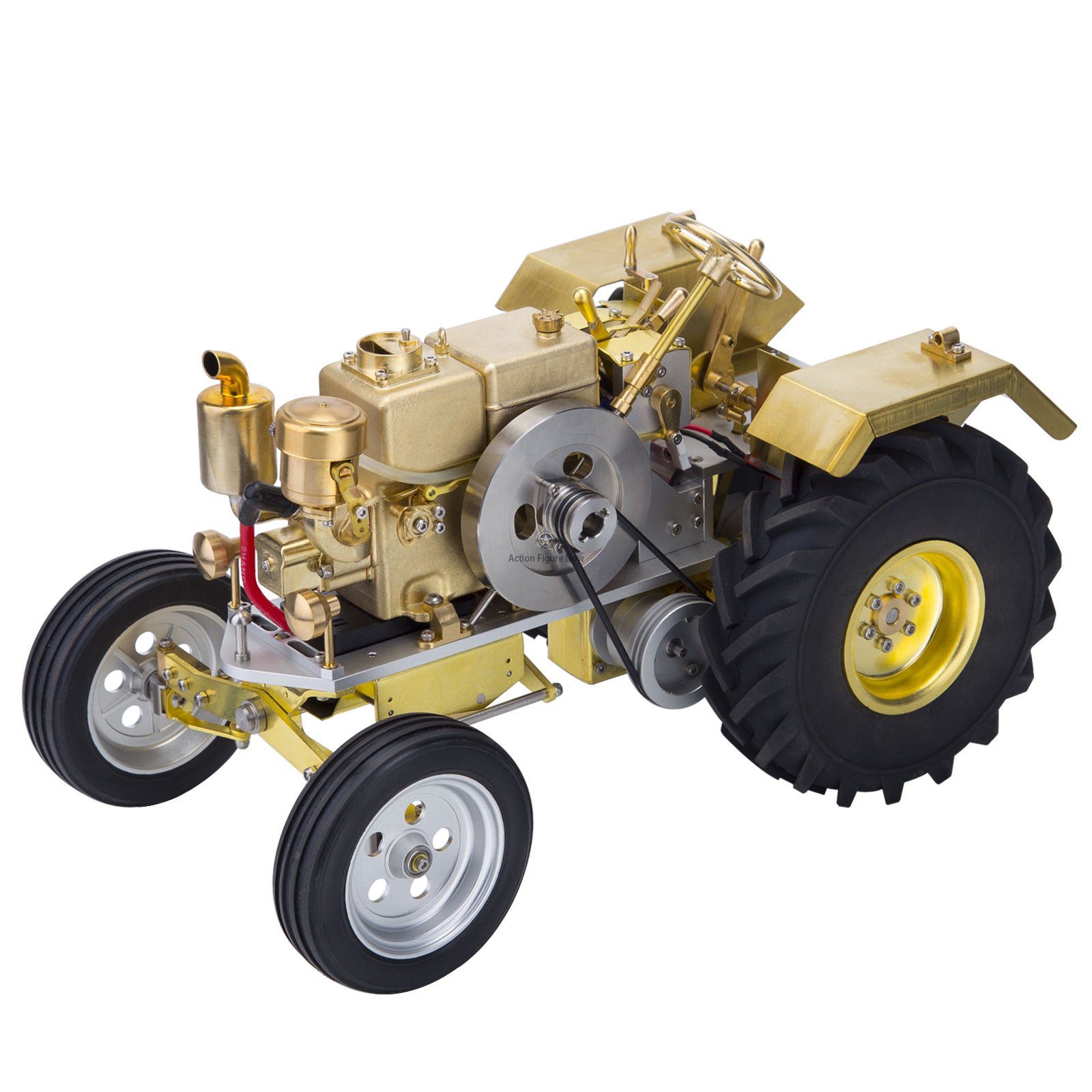 Antique Tractor Model with Mini Water-cooled Single-cylinder Gasoline Engine Antique Tractor Model with Mini Water-cooled Single-cylinder Gasoline Engine