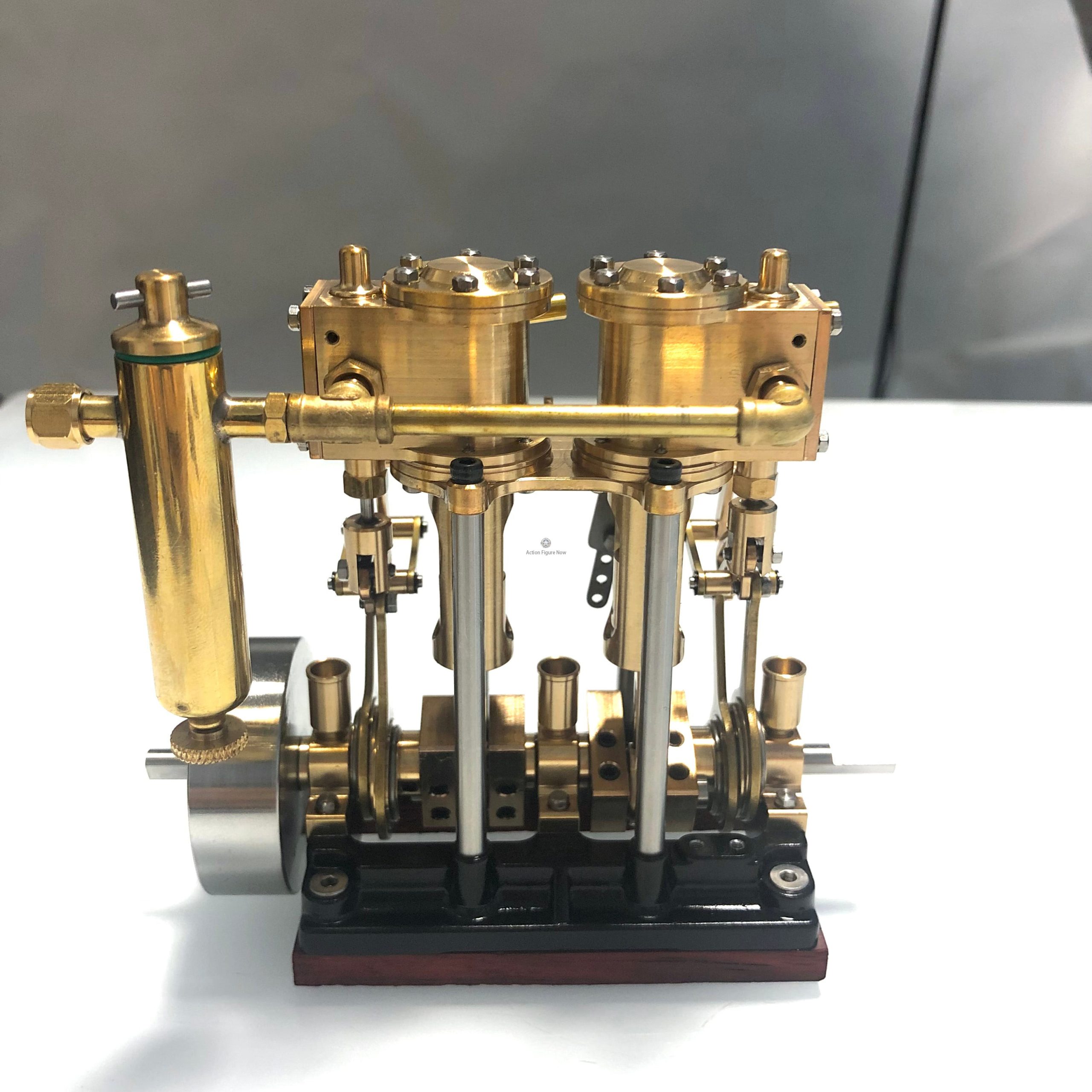 KACIO LS3-13S Vertical Steam Engine 2-Cylinder RC Reciprocating Steam Engine with Oil Cup Support Forward & Reverse Rotation Steam Model Boat KACIO LS3-13S Vertical Steam Engine 2-Cylinder RC Reciprocating Steam Engine with Oil Cup Support Forward & Reverse Rotation Steam Model Boat