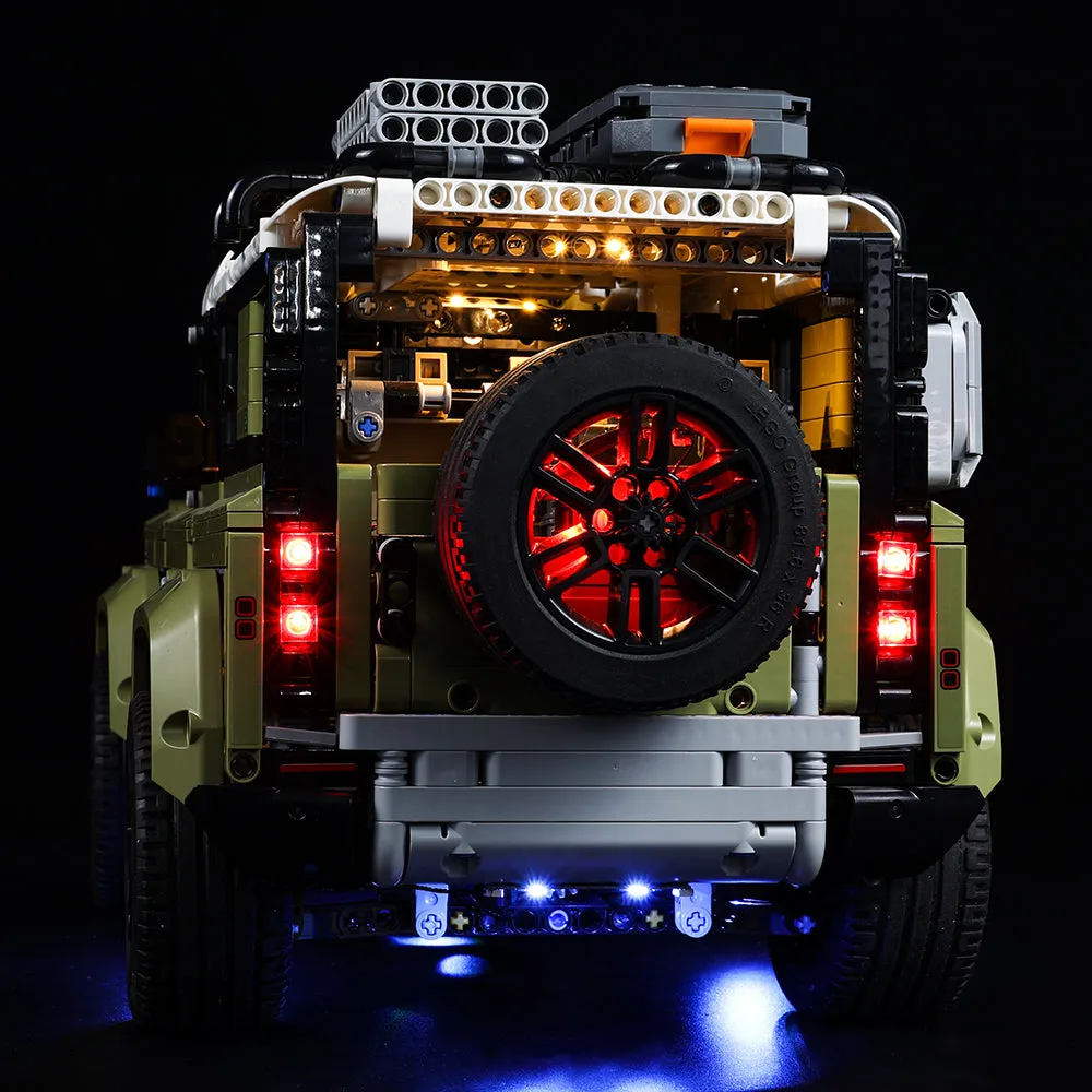 Land Rover Defender 42110 Compatible Light Kit Updated Version for Enhanced Vehicle Lighting