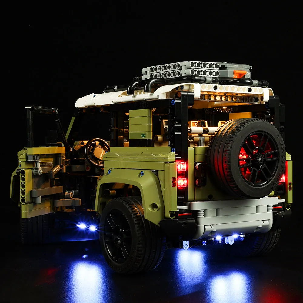 Land Rover Defender 42110 Compatible Light Kit Updated Version for Enhanced Vehicle Lighting