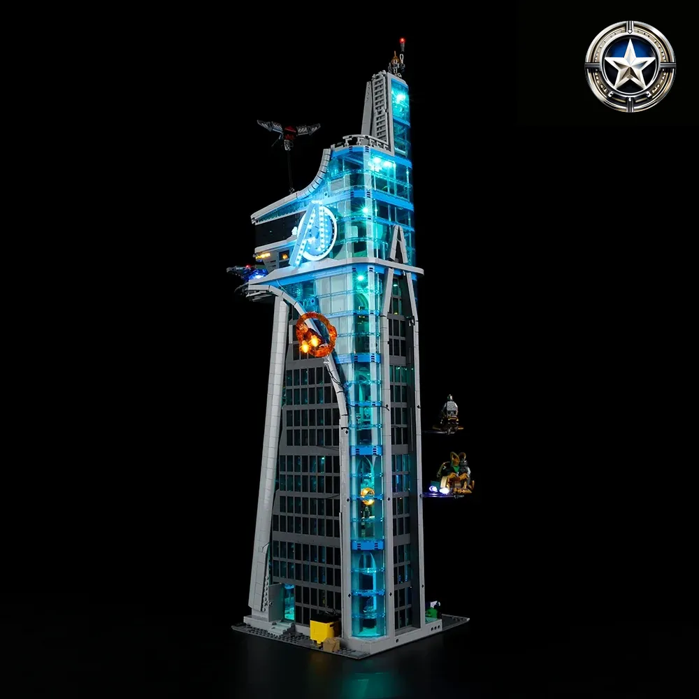 Avengers Tower Building Set Light Kit Compatible with Lego 76269 Model Parts Avengers Tower Building Set Light Kit Compatible with Lego 76269 Model Parts