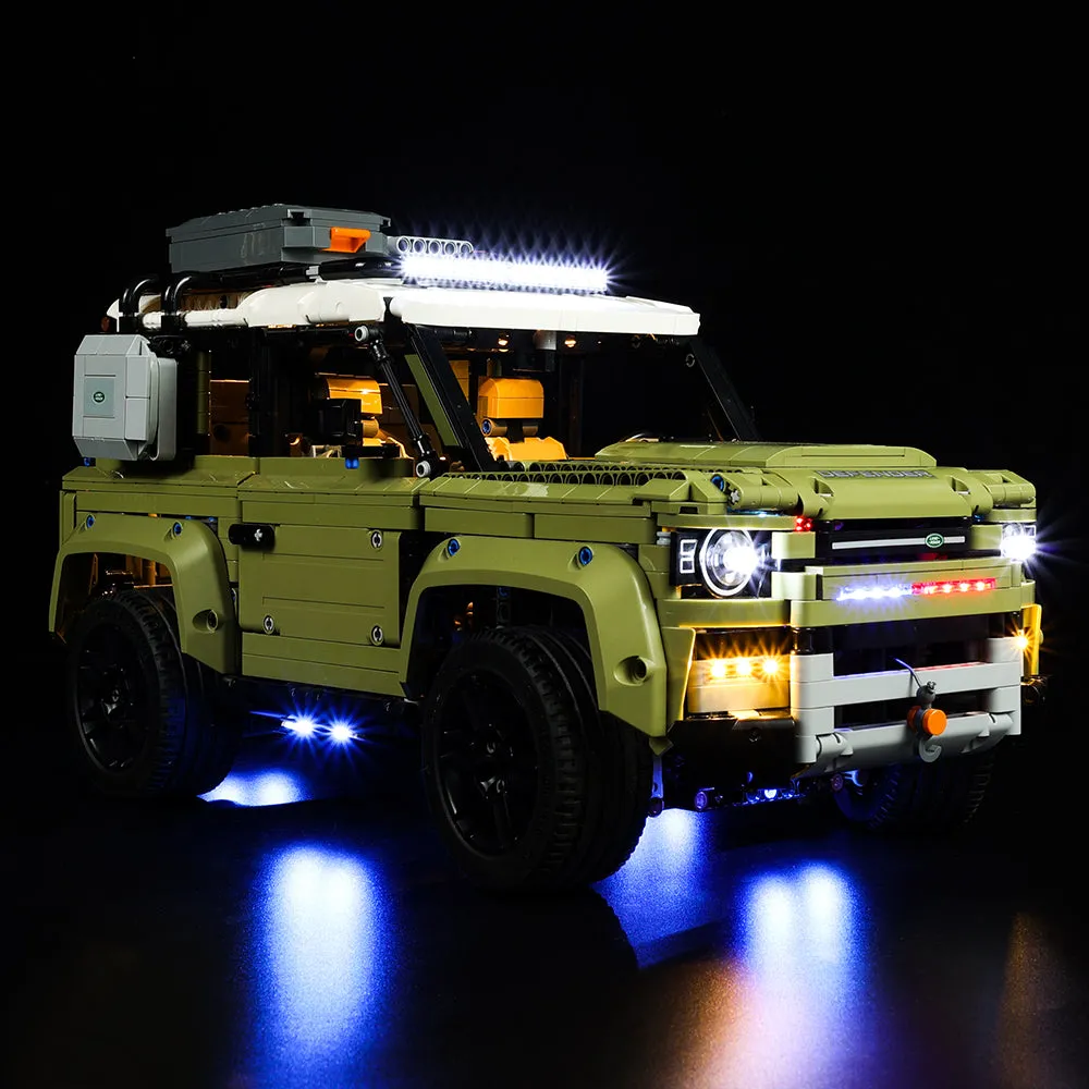 Land Rover Defender 42110 Compatible Light Kit Updated Version for Enhanced Vehicle Lighting