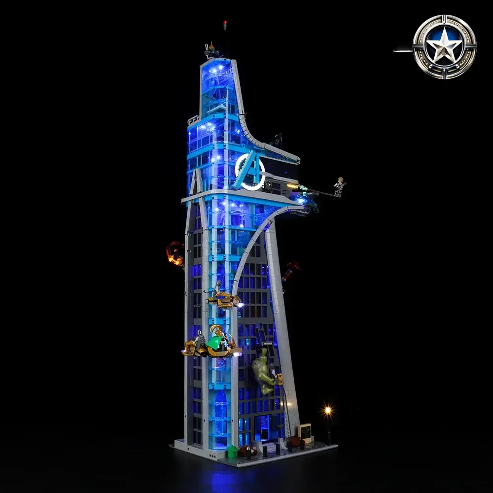Avengers Tower Building Set Light Kit Compatible with Lego 76269 Model Parts Avengers Tower Building Set Light Kit Compatible with Lego 76269 Model Parts