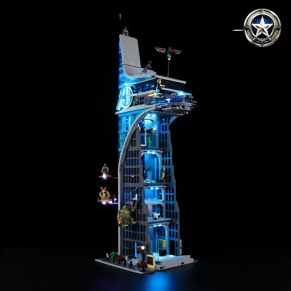Avengers Tower Building Set Light Kit Compatible with Lego 76269 Model Parts Avengers Tower Building Set Light Kit Compatible with Lego 76269 Model Parts