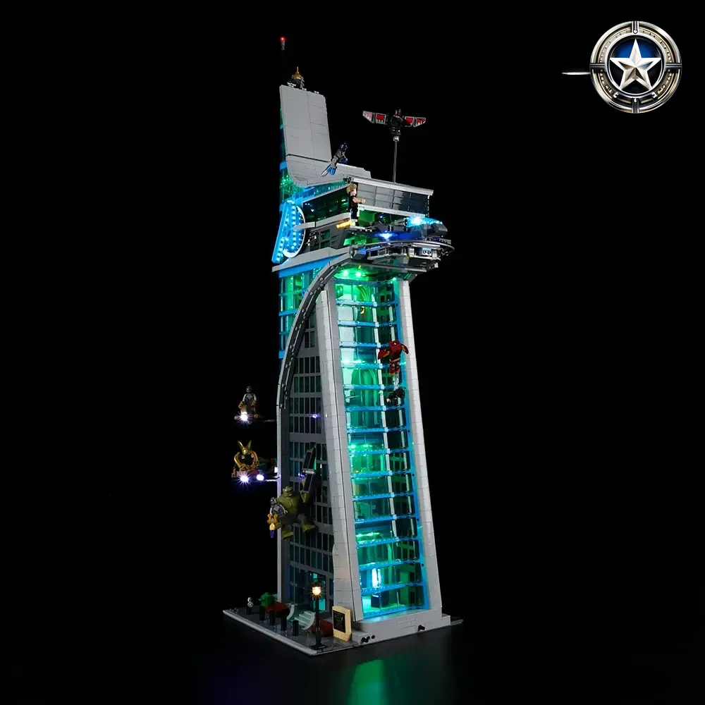 Avengers Tower Building Set Light Kit Compatible with Lego 76269 Model Parts Avengers Tower Building Set Light Kit Compatible with Lego 76269 Model Parts