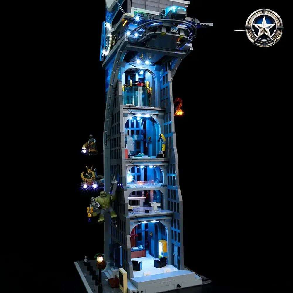 Avengers Tower Building Set Light Kit Compatible with Lego 76269 Model Parts Avengers Tower Building Set Light Kit Compatible with Lego 76269 Model Parts