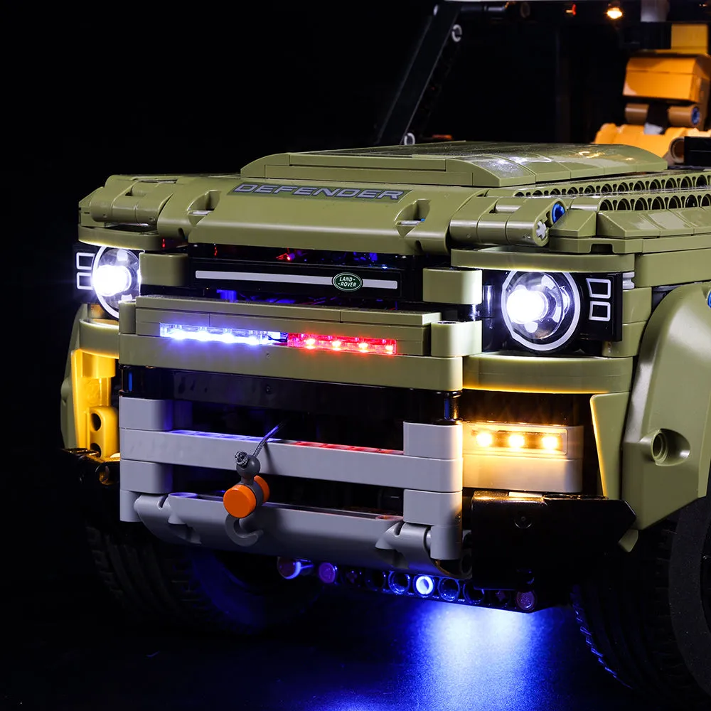 Land Rover Defender 42110 Compatible Light Kit Updated Version for Enhanced Vehicle Lighting