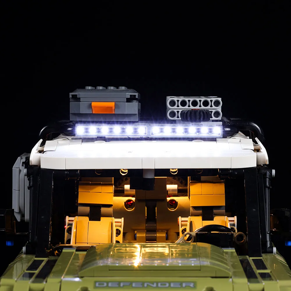 Land Rover Defender 42110 Compatible Light Kit Updated Version for Enhanced Vehicle Lighting