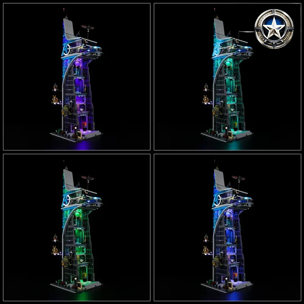 Avengers Tower Building Set Light Kit Compatible with Lego 76269 Model Parts Avengers Tower Building Set Light Kit Compatible with Lego 76269 Model Parts
