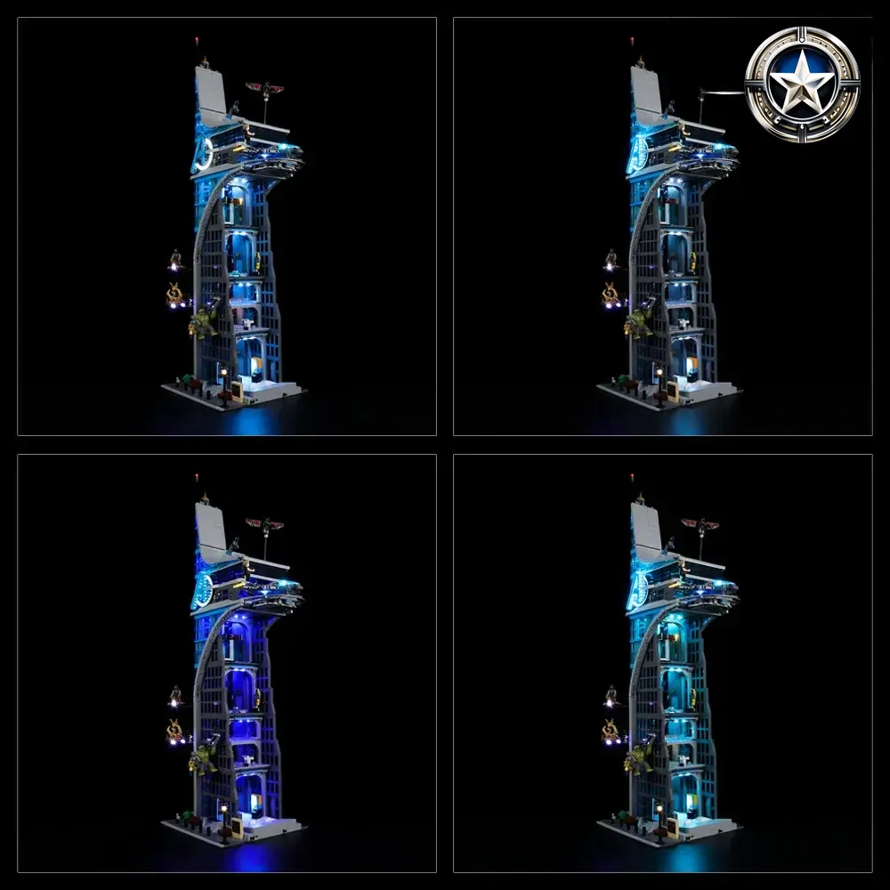 Avengers Tower Building Set Light Kit Compatible with Lego 76269 Model Parts Avengers Tower Building Set Light Kit Compatible with Lego 76269 Model Parts