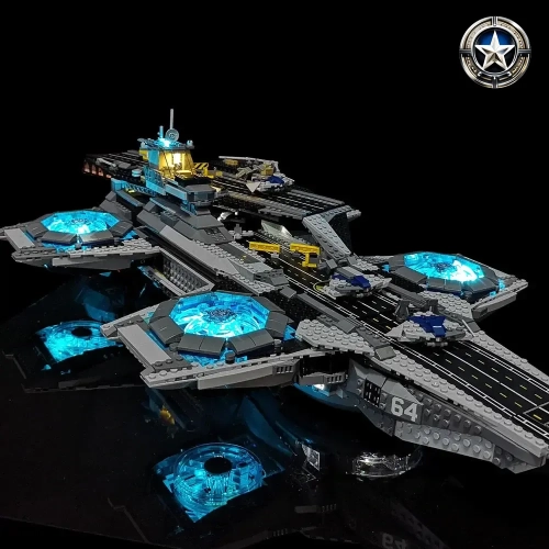 Light Kit Upgrade For The SHIELD Helicarrier Vehicle Building Set 76042