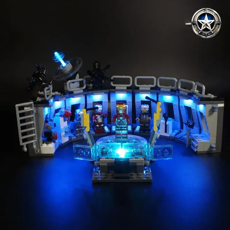 Iron Man Hall of Armor LED Light Kit Compatible with Set 76125 Iron Man Hall of Armor LED Light Kit Compatible with Set 76125