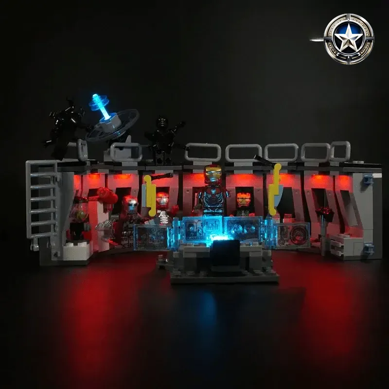 Iron Man Hall of Armor LED Light Kit Compatible with Set 76125 Iron Man Hall of Armor LED Light Kit Compatible with Set 76125