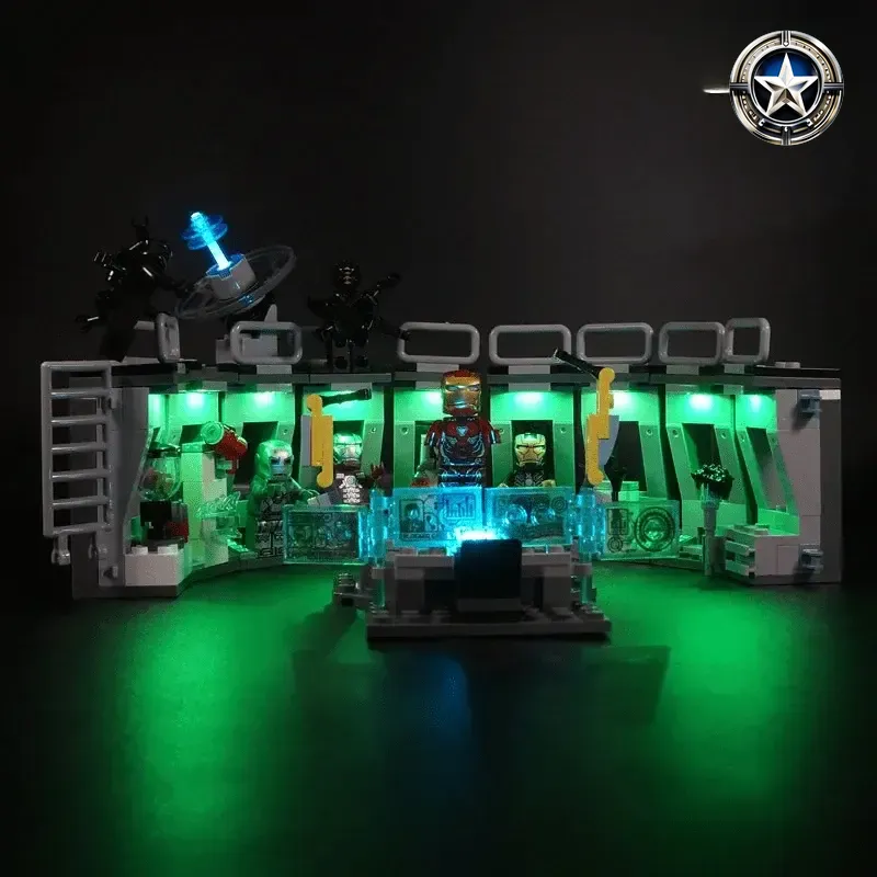 Iron Man Hall of Armor LED Light Kit Compatible with Set 76125 Iron Man Hall of Armor LED Light Kit Compatible with Set 76125
