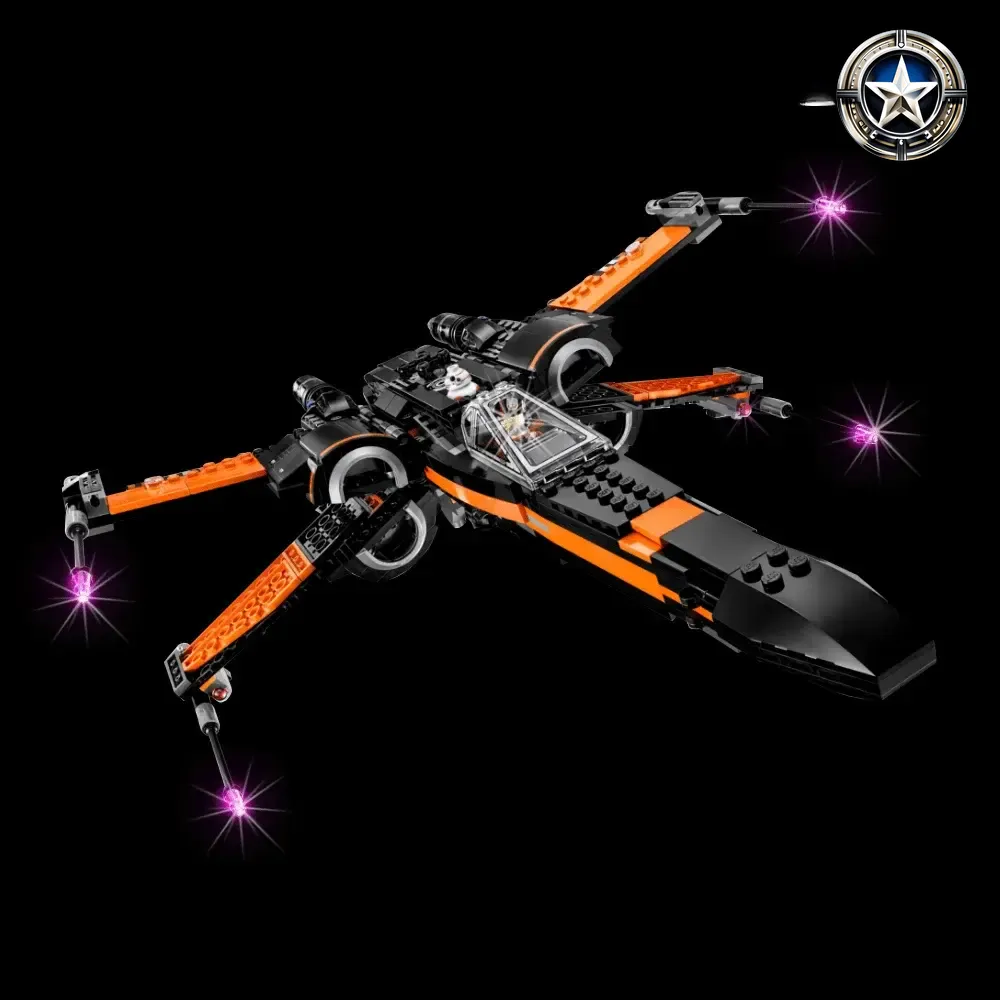 Light Kit for Star Wars Poe X Wing Fighter Model 75102 Add On Upgrade Light Kit for Star Wars Poe X Wing Fighter Model 75102 Add On Upgrade