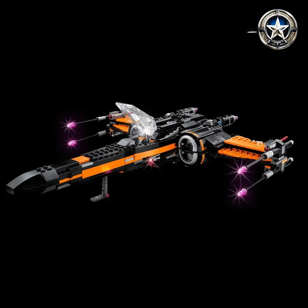 Light Kit for Star Wars Poe X Wing Fighter Model 75102 Add On Upgrade Light Kit for Star Wars Poe X Wing Fighter Model 75102 Add On Upgrade