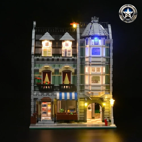Light Kit Compatible With Green Grocer Building Set 10185 Enhances Model Display