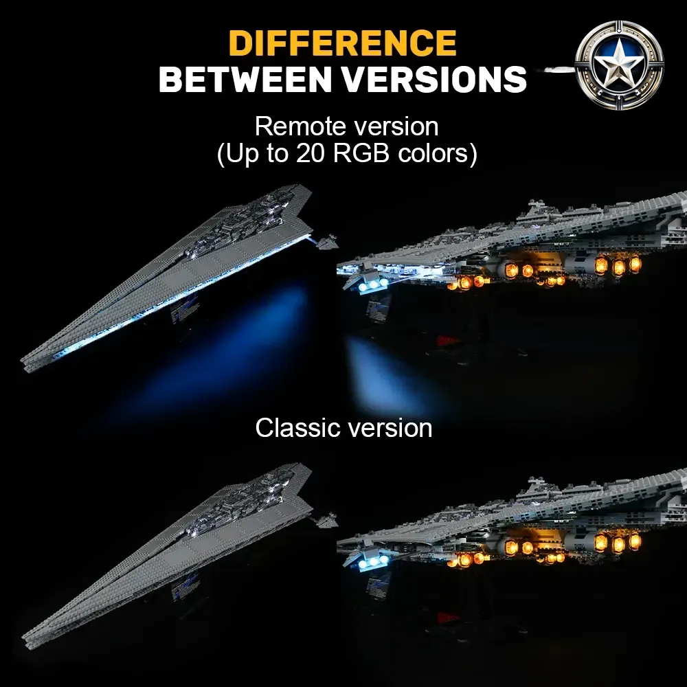 Light Kit for LEGO Super Star Destroyer Set 10221 Updated Version Light Kit for LEGO Super Star Destroyer Set 10221 Updated Version