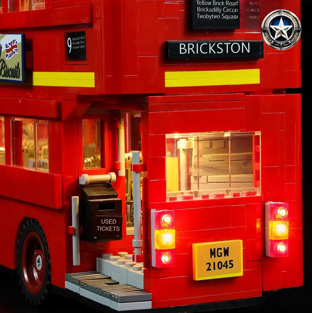 Light Kit for Basic London Bus Model 10258 Updated Version Light Kit for Basic London Bus Model 10258 Updated Version