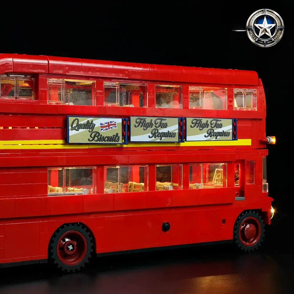 Light Kit for Basic London Bus Model 10258 Updated Version Light Kit for Basic London Bus Model 10258 Updated Version
